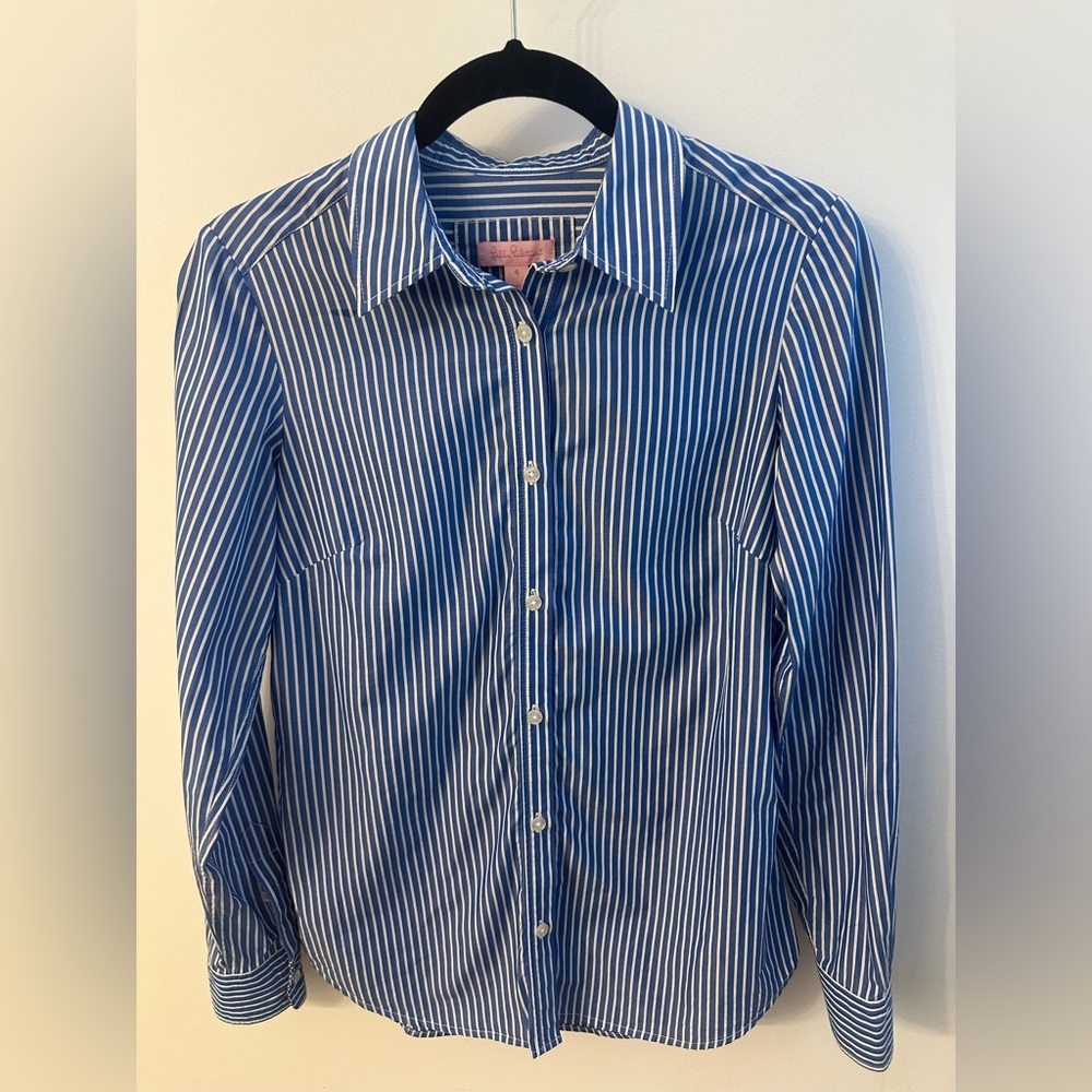 Lily Pulitzer Blue Striped Women’s Shirt
